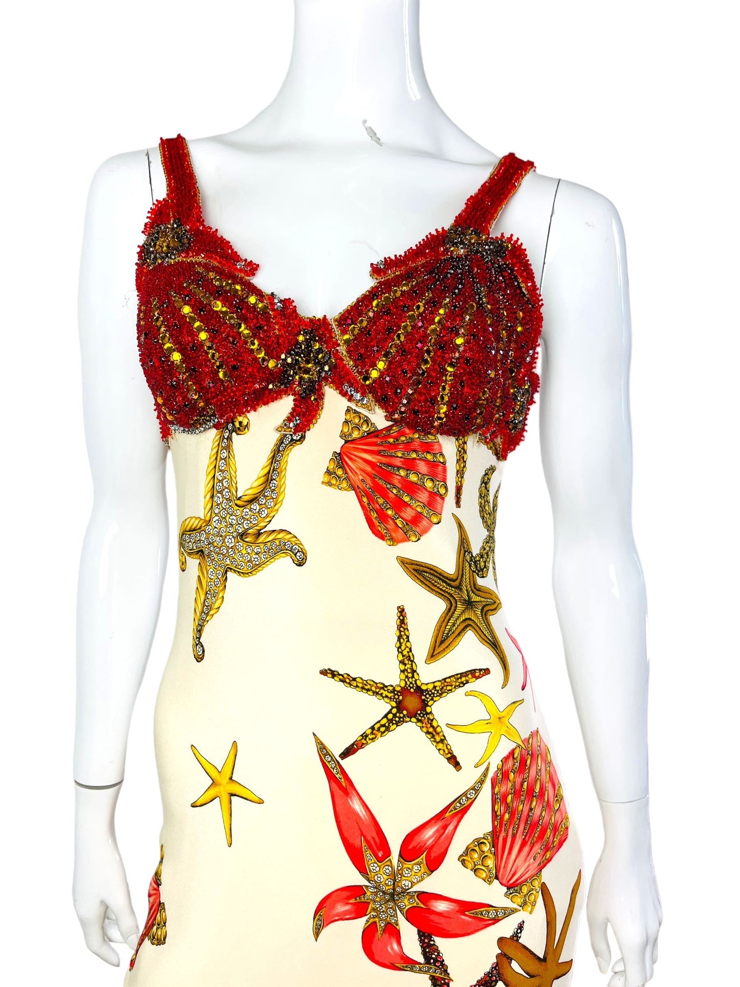 Gianni Versace abito sea shell 1992