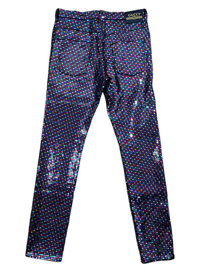 Gucci pantaloni in paillettes