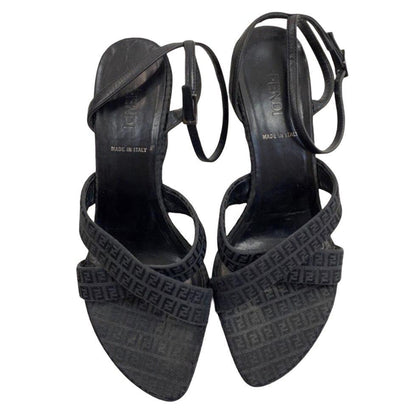Fendi sandali FF monogram nero freeshipping - BEATBOX COLLECTION