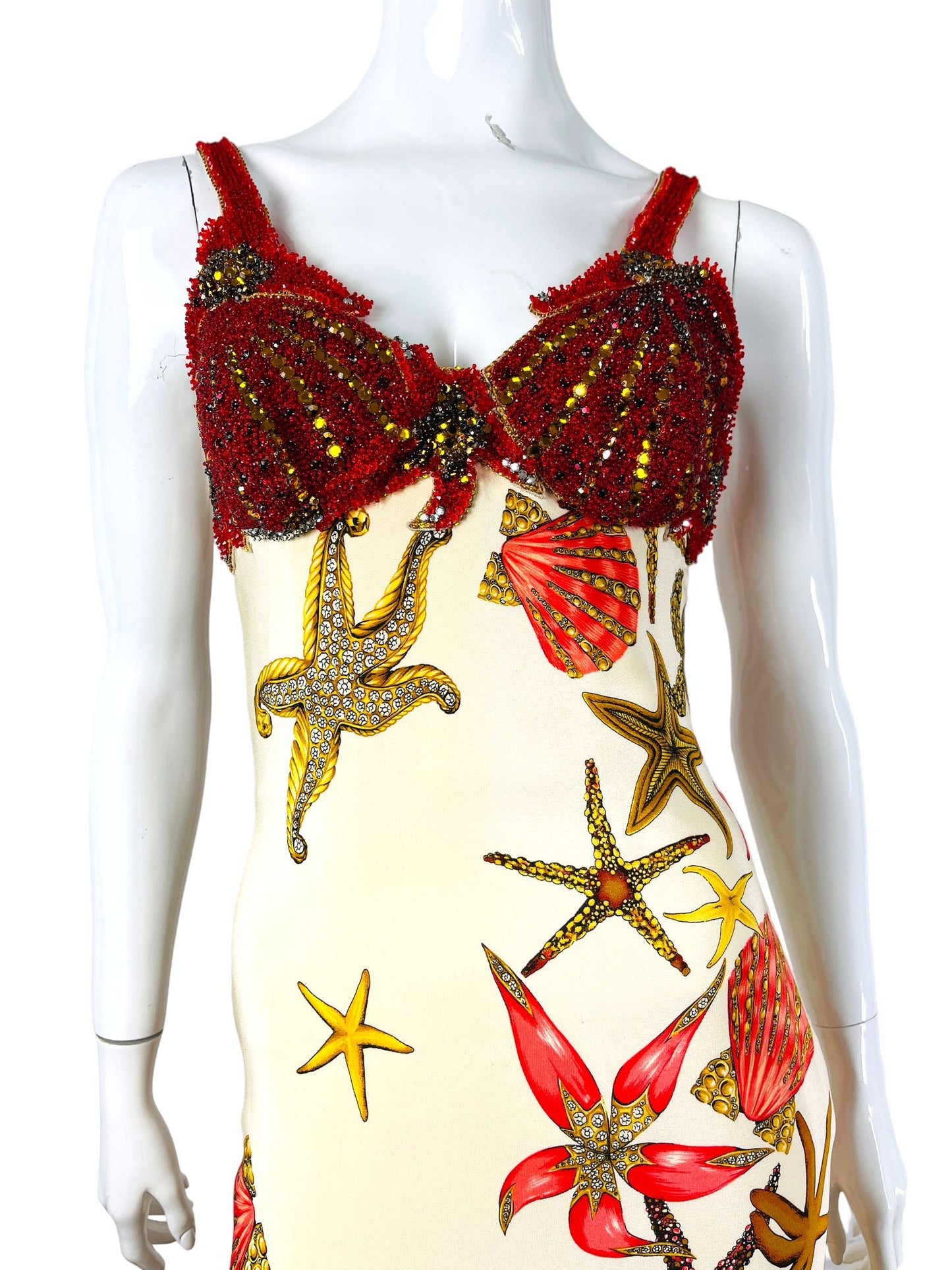 Gianni Versace abito sea shell 1992