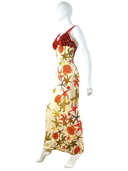 Gianni Versace abito sea shell 1992
