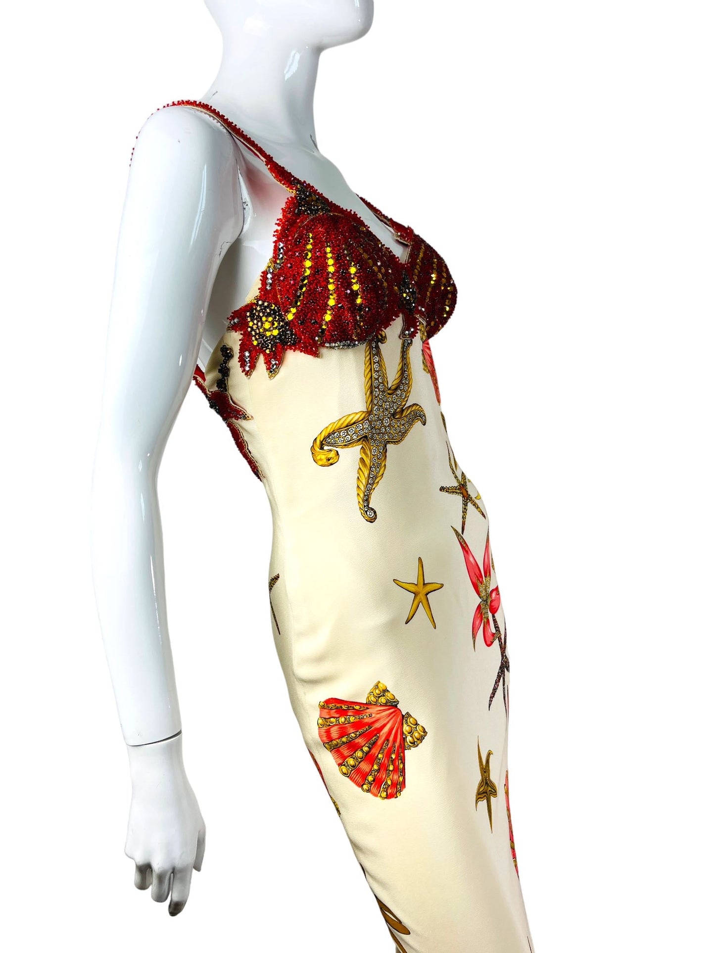 Gianni Versace abito sea shell 1992