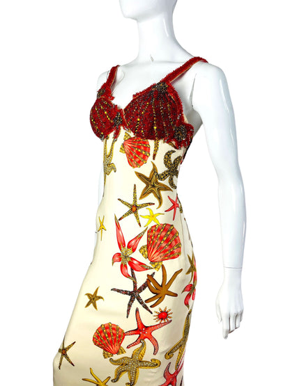 Gianni Versace abito sea shell 1992
