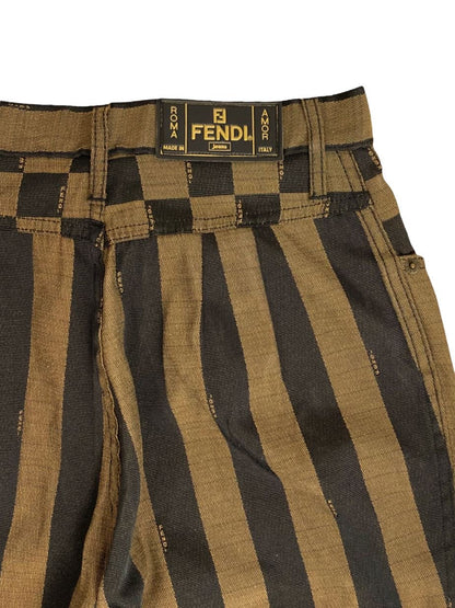 Fendi pantaloni vintage a righe. (M)