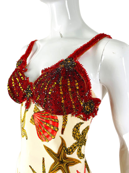 Gianni Versace abito sea shell 1992