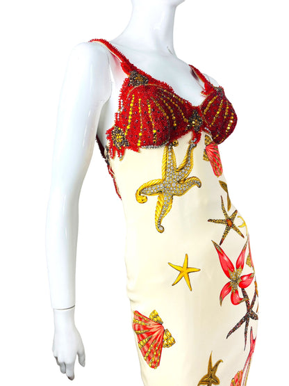 Gianni Versace abito sea shell 1992