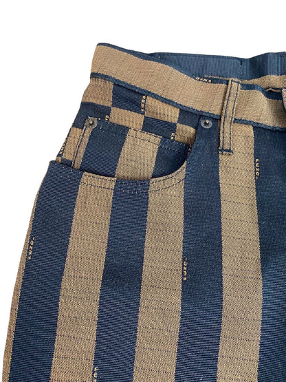 Fendi pantaloni vintage a righe. (M)