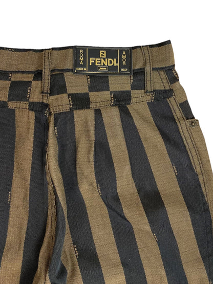 Fendi pantaloni vintage a righe. (M)