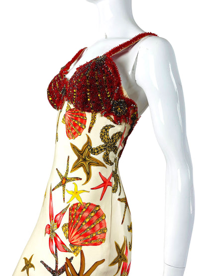 Gianni Versace abito sea shell 1992