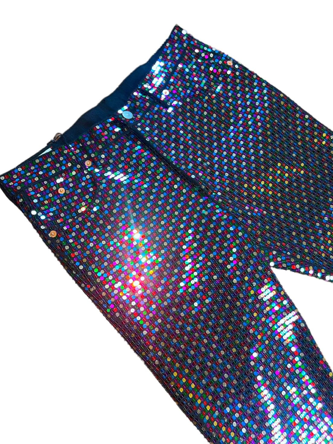 Gucci pantaloni in paillettes