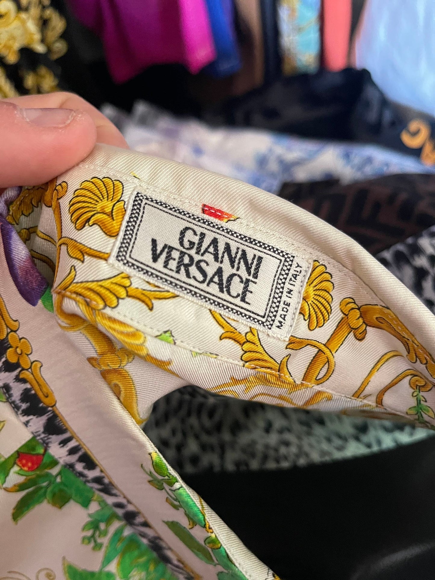 Gianni Versace camicia in seta
