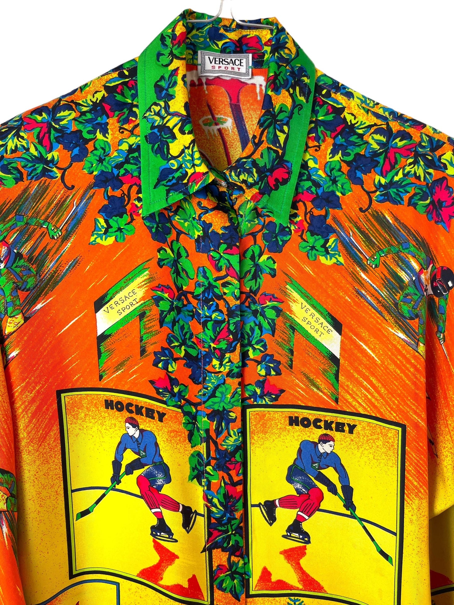 Versace sport camicia in seta anni 90s