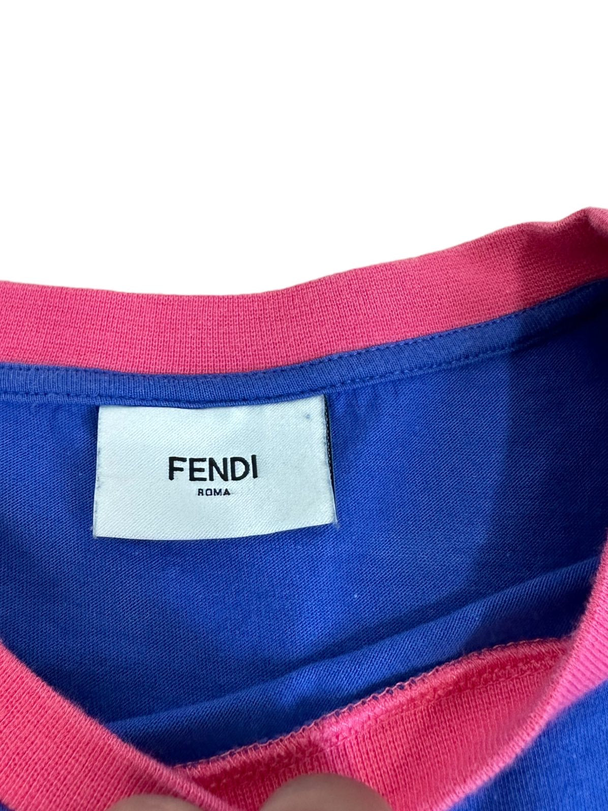 Fendi Mini abito vintage blu. (S)