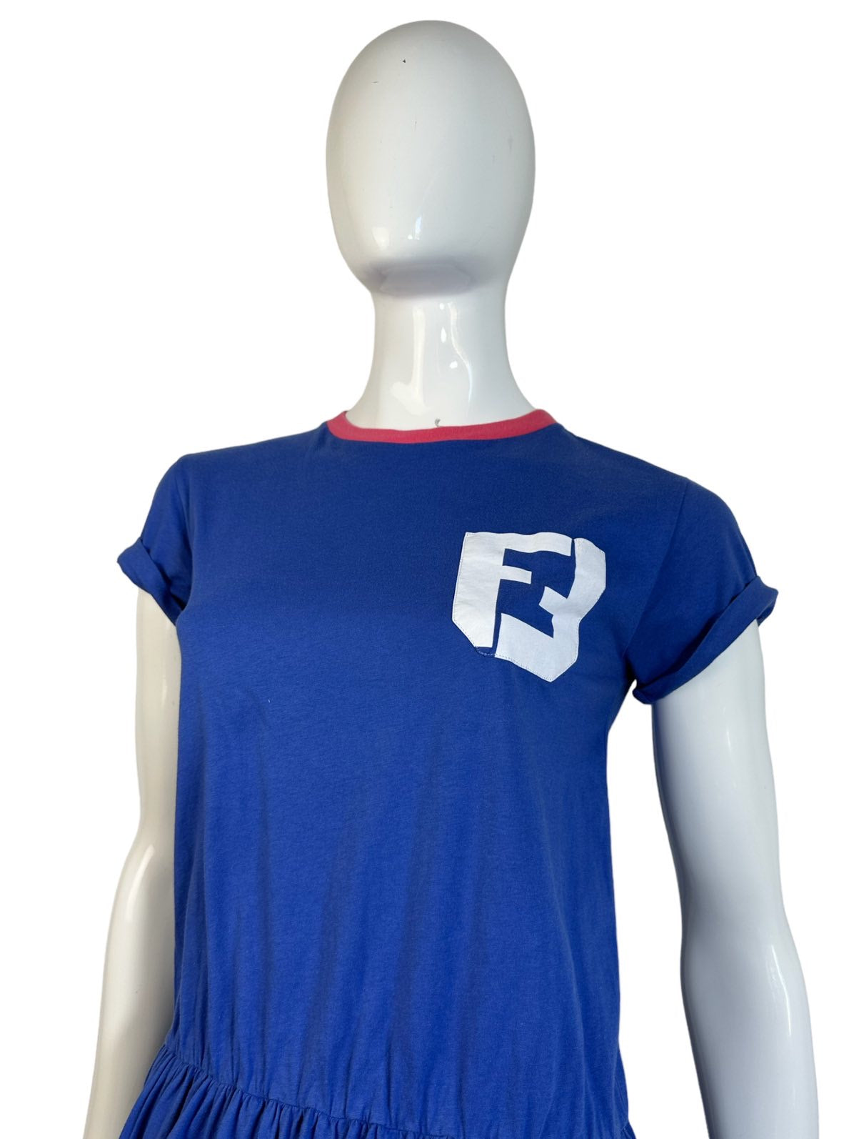 Fendi Mini abito vintage blu. — foto 2